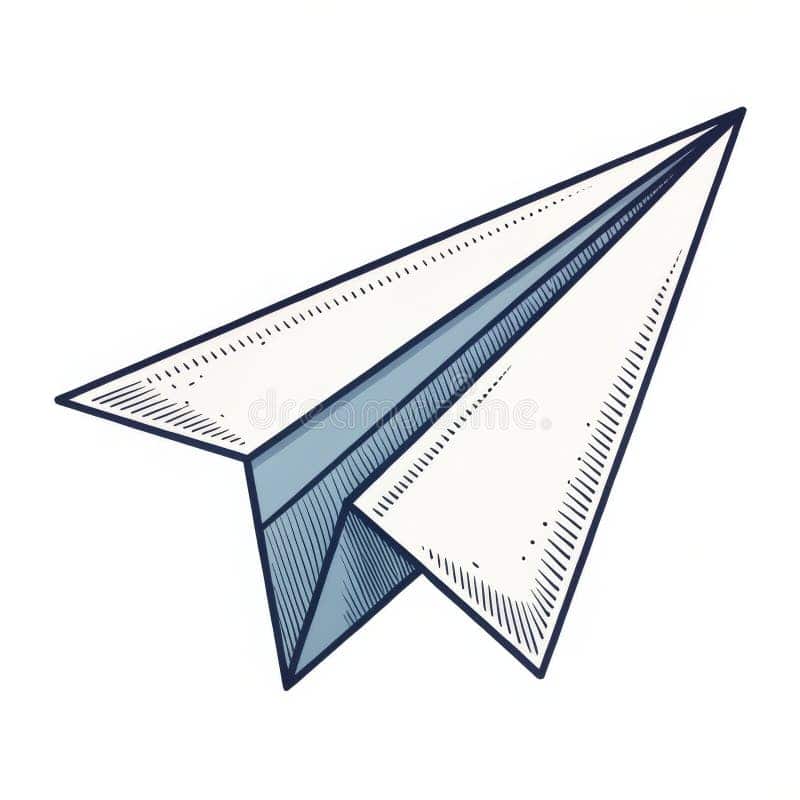 Paper airplane illustration